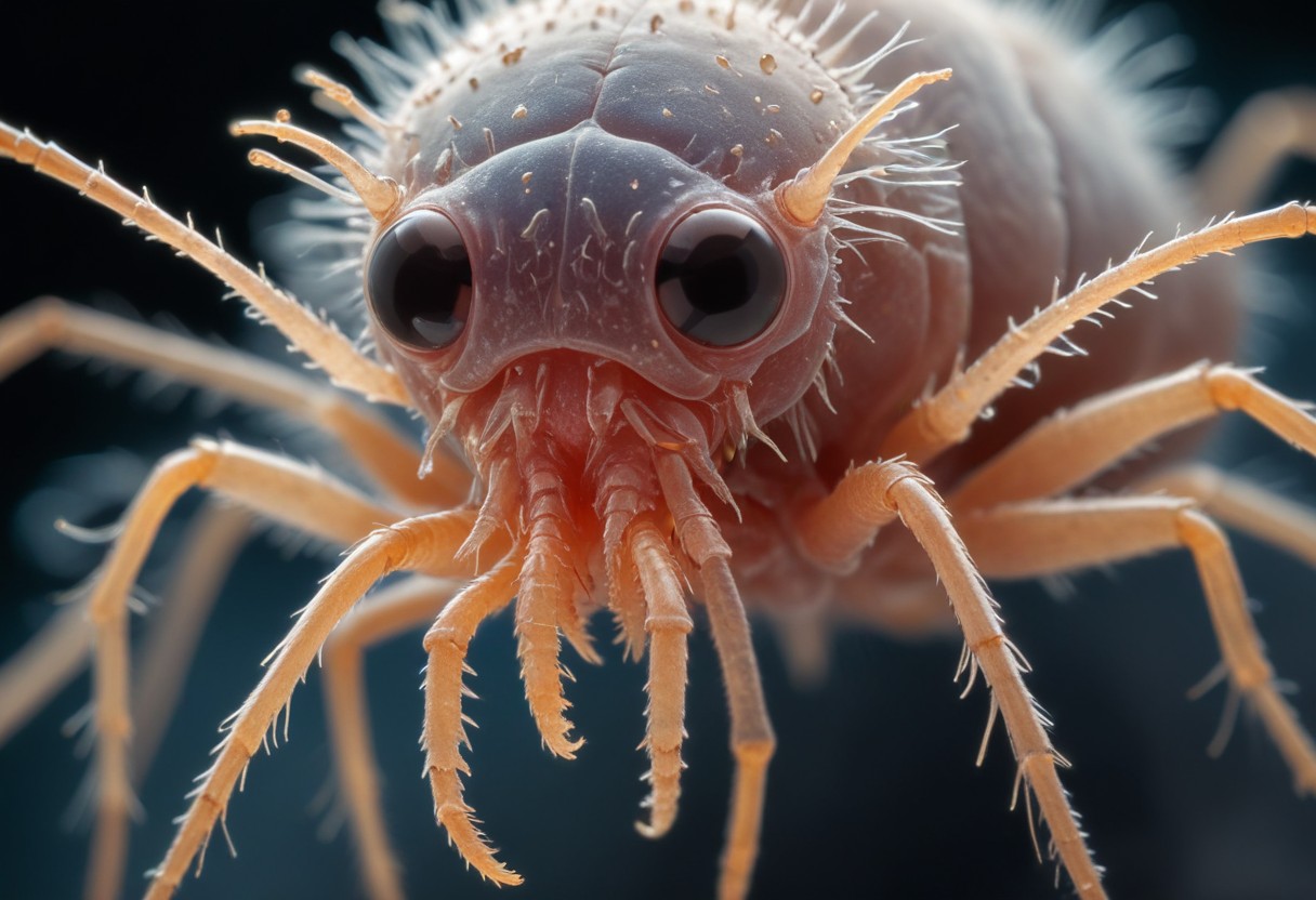 a-close-up-of-a-bug-on-a-black-background